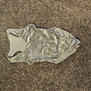 Crushed velvet bodysuit